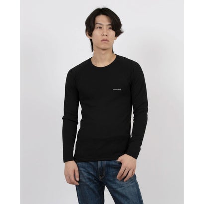 モンベル mont-bell ジオライン EXP.ラウンドネックシャツ Men's (ブラック)