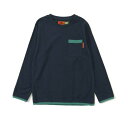 クリフ メイヤー KRIFF MAYER 楽LUCK- 長袖 Tシャツ(パイピング) (NAVY)