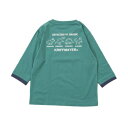クリフ メイヤー KRIFF MAYER 楽LUCK- 7分袖 Tシャツ(恐竜) (BLUE-GREEN)