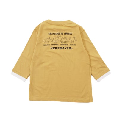 印花 - クリフ メイヤー KRIFF MAYER 楽LUCK- 7分袖 Tシャツ（恐竜） （YELLOW）