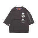 クリフ メイヤー KRIFF MAYER 楽LUCK- 7分袖 Tシャツ(宇宙) (CHARCOAL)