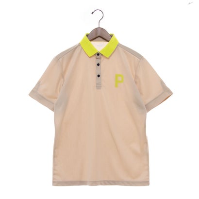 プーマ PUMA ゴルフ P ストレッチカノコ PロゴS/S クレリックポロ (ALABASTER)