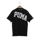プーマ PUMA ゴルフ セッショクレイカン ビッグロゴ SSモックネック (PUMA BLACK)