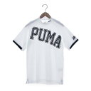 プーマ PUMA ゴルフ セッショクレイカン ビッグロゴ SSモックネック (BRIGHT WHITE)
