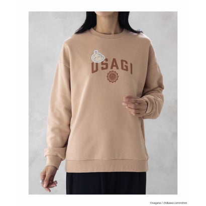 マックハウス Mac-House ちいかわ トレーナー うさぎ （ベージュ）のサムネイル