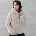 アクアガレージ aquagarage フェイクファーリバーシブルショートコート 春 秋 冬 M L (ベージュ)