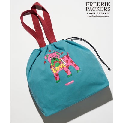 フレドリックパッカーズ FREDRIK PACKERS FREDRIK ≪別注コラボレーション≫MASAMI YANAGIDA キャンバストート L (ブルー)