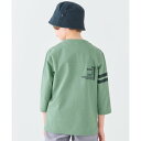 クリフ メイヤー KRIFF MAYER UVカット袖ライン 7分袖Tシャツ (L/GREEN)