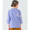 クリフ メイヤー KRIFF MAYER UVカット袖ライン 7分袖Tシャツ (SAX)