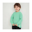 ブランシェス branshes やわらかワッフル長袖Tシャツ (グリーン)