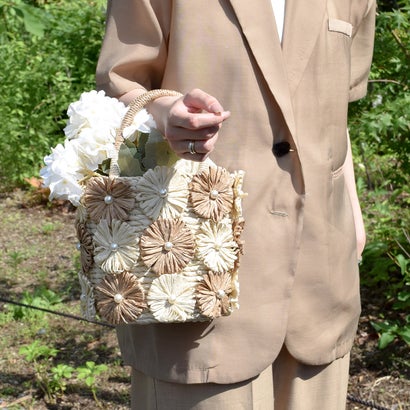 楽天市場】花 モチーフ(かごバッグ|レディースバッグ 楽天市場】花 モチーフ(かごバッグ|レディースバッグ