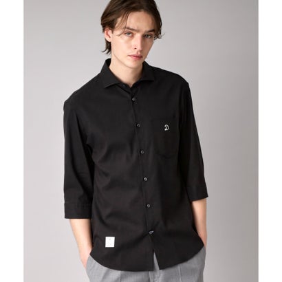 ドレステリア DRESSTERIOR リネン混スリークオーターシャツ （ブラック(019)）(4)