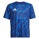 アディダス adidas アディダス adidas サッカー 半袖 トレーニング ジャージー キッズ JVV11 (JL9523 ダークブルー/チーム)