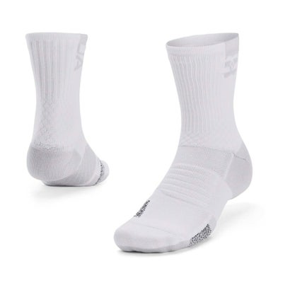 アンダーアーマー UNDER ARMOUR アンダーアーマー UNDER ARMOUR UA アーマードライ プレーメーカー ミッドクルー ソックス あんだーあーまー 1376229 （100 WHITE/HALOGRAY/HALOGRAY）