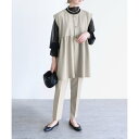 レカ reca ペプラムベスト×テーパードパンツ×トップスセット3点セット(bel-hr-0616-set2)(サンドベージュ×ブラック)オケージョン セットア...
