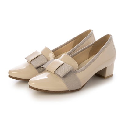 ブリジットバーキン ウォーク Bridget Birkin Walk オペラリボンヒールウォーキングパンプス （ベージュエナメル）