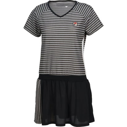 【テニス】 フィラ FILA 51 ワンピース レディース (ブラック) 【テニス】 フィラ FILA 51 ワンピース レディース (ブラック)