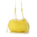 センソユニコ Sensounico atelier macaron ニットプリーツBAG ポシェット (イエロー)