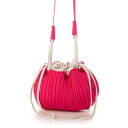 センソユニコ Sensounico atelier macaron ニットプリーツBAG ポシェット (ピンク)