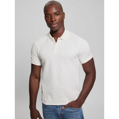 ゲス GUESS HOUNDSTOOTH Jacquard Polo Shirt (G018)