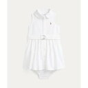 ポロ ラルフ ローレン POLO RALPH LAUREN (ベビー)コットン オックスフォード シャツドレス & ブルマー (100ホワイト)(4)