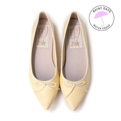 ラウナレア Launa lea 【25SSレイン対応】ポインテットトゥバレエシューズ(RB4001A) （イエロー）