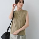 インディヴィ INDIVI 【洗える】きれいめノースリーブトップス (カーキ(029))