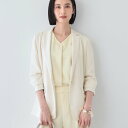 インディヴィ INDIVI 【こなれSETUP/裏地なし】ナローテーラードカラージャケット (グレージュ(050))