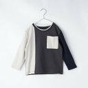 ザ ショップ ティーケー (キッズ) THE SHOP TK(Kids) 【100ー150】配色ロンTEE (チャコールグレー(514))(4)