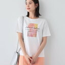 インディヴィ INDIVI 【洗える/選べるデザイン】フォト&ロゴ プリントTシャツ (ホワイト(601))