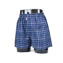 ダックス DAKS LL)前開トランクス(天2本ゴム) 【返品不可商品】 (ブルー)