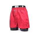 ダックス DAKS LL)前開トランクス(貼り付ゴム) 【返品不可商品】 (アカ)
