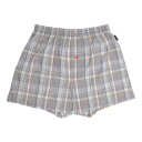 コムサメン COMME CA MEN コムサメン チェック柄 トランクス 【返品不可商品】 (Mグレー)