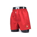 ダックス DAKS LL)前開トランクス(貼り付ゴム) 【返品不可商品】 (アカ)