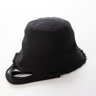 センスオブグレース SENSE OF GRACE サマーツイード素材 紐付き平天チューリップハット （BK）