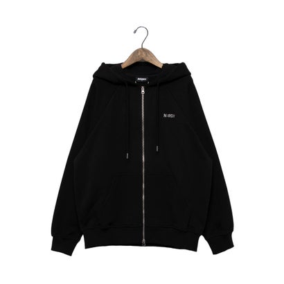 ノルディ NERDY BLENK LOGO HOODIE ZIP-UP (BLACK) ブレンクロゴフーディージップアップ(ブラック)