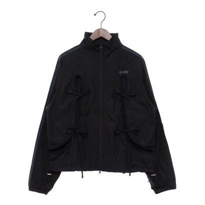 ノルディ NERDY W'S RIBBON TIE WINDBREAKER （BLACK）　リボンタイウィンドブレーカー（ブラック）