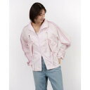 ノルディ NERDY W'S RIBBON TIE WINDBREAKER (BABY PINK) リボンタイウィンドブレーカー(ベビーピンク)
