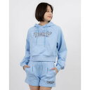 ノルディ NERDY W'S CURSIVE LOGO HOODIE (SKY BLUE) カーシブロゴフーディー(スカイブルー)