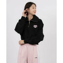 ノルディ NERDY W'S SOUFFLE CROPPED SWEATSHIRT (BLACK) ソッフルクロップドスウェットシャツ(ブラック)