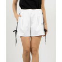 ノルディ NERDY W'S RIBBON TRACK SHORTS (WHITE) リボントラックショートパンツ(ホワイト)