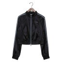 ノルディ NERDY W'S GLOSSY CROPPED TRACK TOP (BLACK) グロッシークロップドトラックトップ(ブラック)