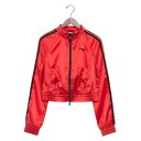 ノルディ NERDY W'S GLOSSY CROPPED TRACK TOP (RED) グロッシークロップドトラックトップ(レッド)