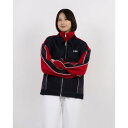 ノルディ NERDY UNI DENIM MIX TRACK TOP (DEEP RED) デニムミックストラックトップ(ディープレッド)