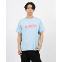 ノルディ NERDY BLENK BIG LOGO S/S T-SHIRT (SKY BLUE) ブレンクビッグロゴ Tシャツ(スカイブルー)