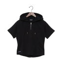 ノルディ NERDY W'S S/S MINI HOODIE (BLACK) ミニフーディ(ブラック)