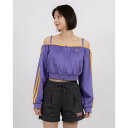 ノルディ NERDY W'S OFF SHOULDER NY TRACK TOP (PURPLE) オフショルダーニューヨークトラックトップ(パープル)