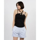 ノルディ NERDY W'S STRING HALTER NECK SLEEVELESS TOP (BLACK) ストリングホルターネックスリーブレストップ(ブラック)