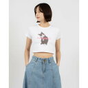 ノルディ NERDY W'S DIRO CROPPED S/S T-SHIRT (WHITE) クロップド Tシャツ(ホワイト)