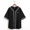 ノルディ NERDY BASEBALL S/S TRACK TOP (BLACK) ベースボール 半袖 トラック トップ(ブラック)